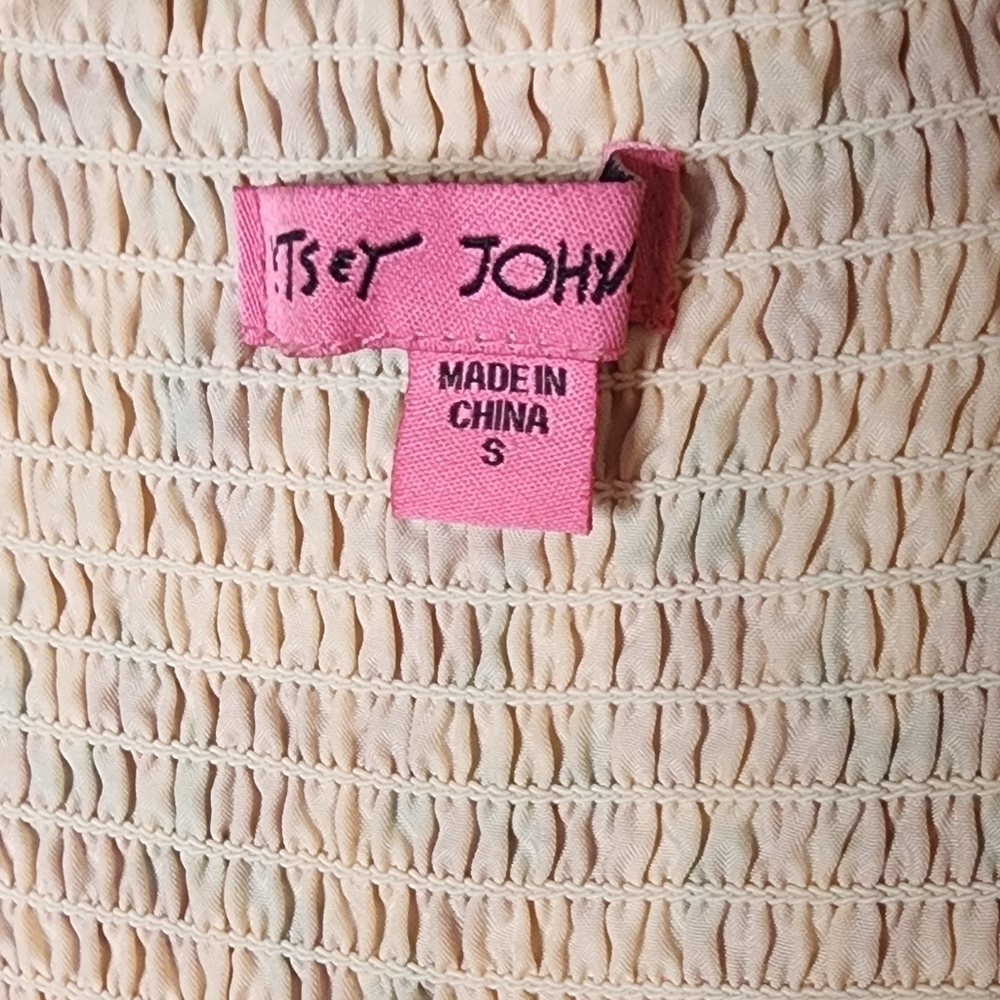 Betsey Johnson Strawberry Field Prairie Lined Maxi Dress Women Small Cottagecore - Picture 9 of 12